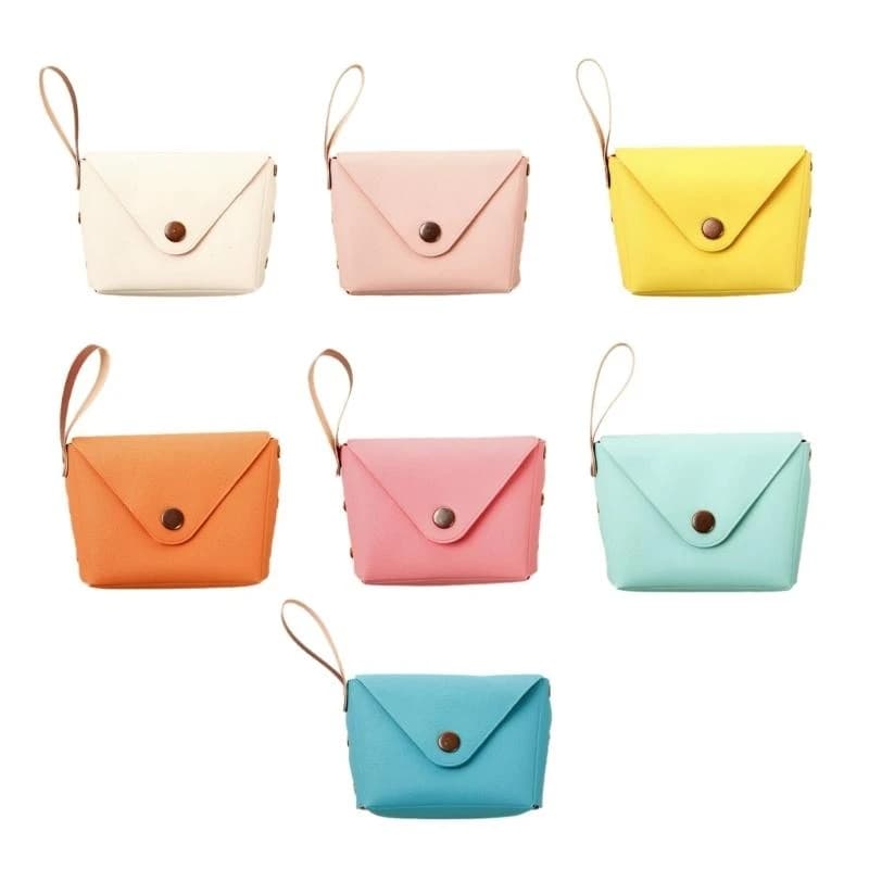 Coin Change Bag PU Leather Mini Purse Wallet Coin Purse Small Storage Bag Gift