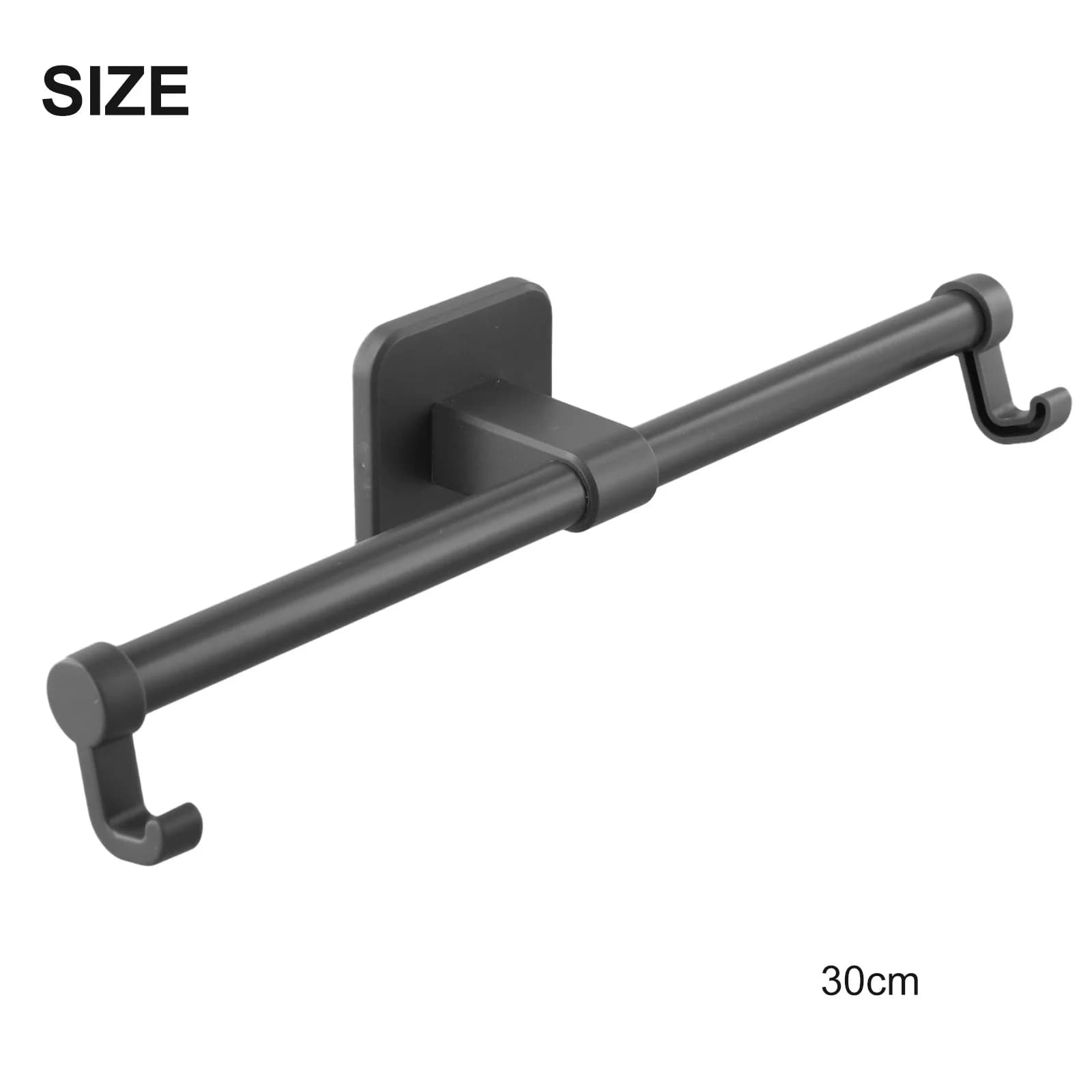 30 40 50CM Bathroom Towel Bar Kitchen Towel Rack Hanger Adjustable Self-adhesive Bathroom Towel Rag Rack Home Organizer Hanger
