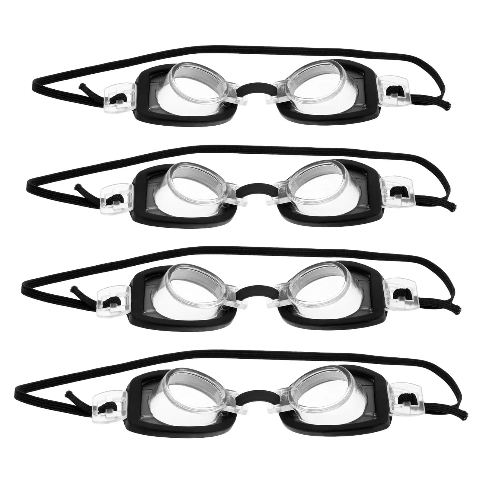 4 occhialini da nuoto mini, occhiali da nuoto leggeri, accessori per piscina, occhiali da nuoto creativi per casa delle bambole, occhiali da immersione in miniatura
