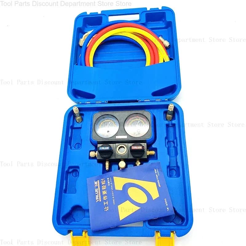 Set manometro collettore a doppio quadrante per refrigerazione VRM2-B-0401 VRM2-B-0501
