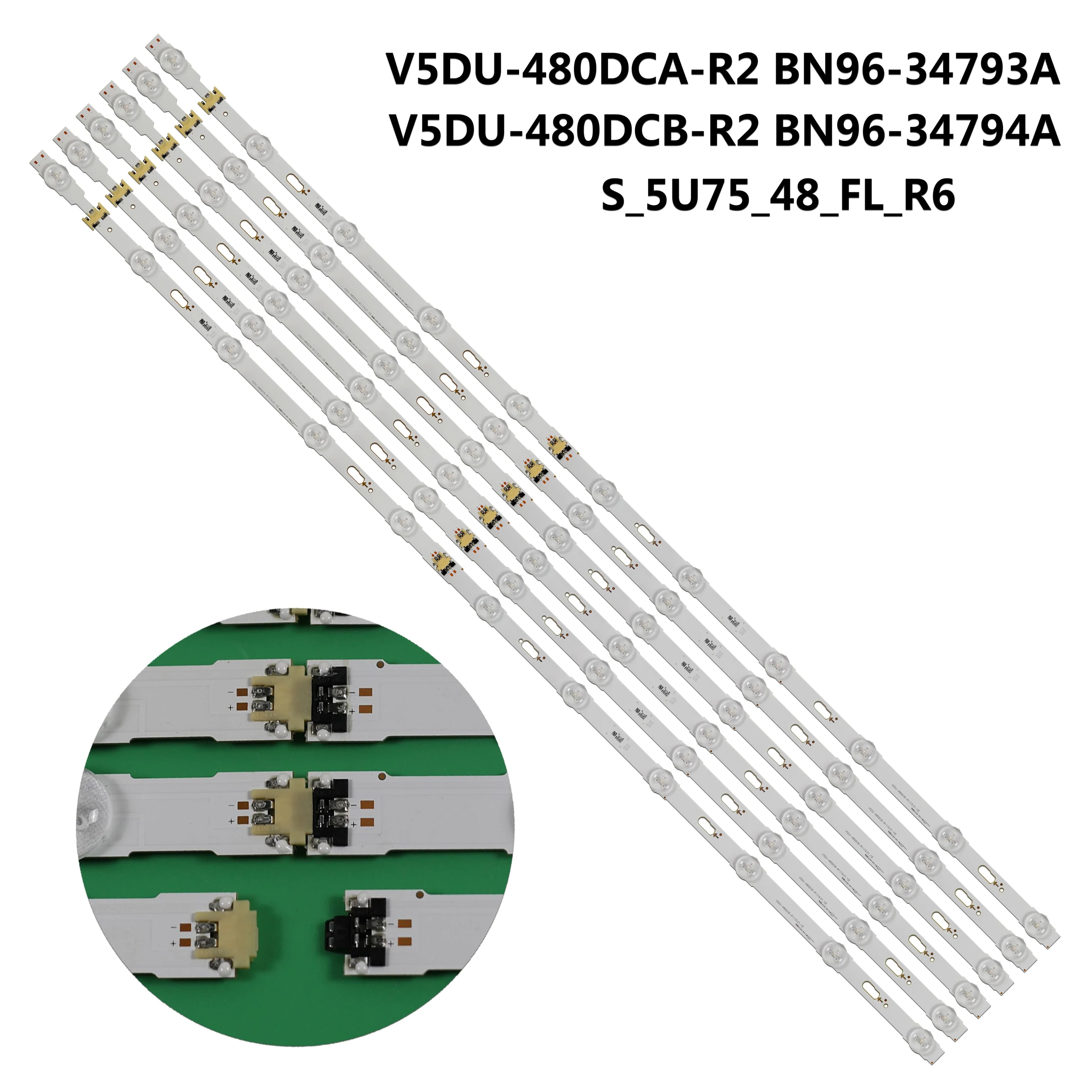 Backlight For UN48JU6500 UA48JU5900 UN48JU6800 UE48JU6790 UA48JU5920 UA48JU5910 UA48JU7800 UN48JU6750 UN48JU640D led strip