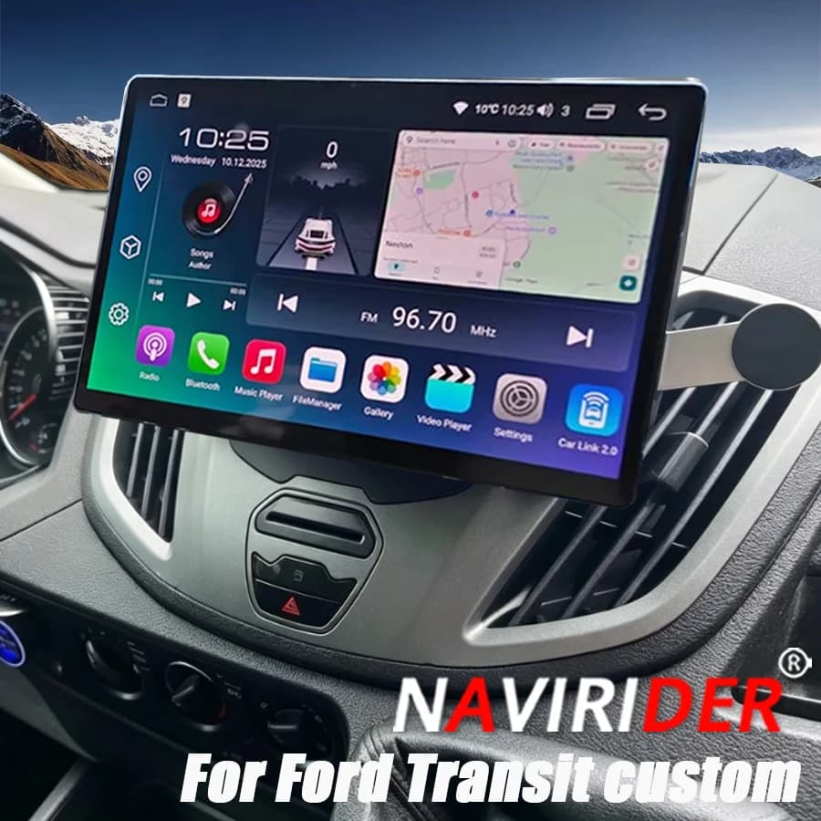 4G+WiFI 12.5 Inch Android 2K QLED Screen Car Multimedia For Ford Transit custom 2013-2019 Android Auto Car Radio Player Carplay