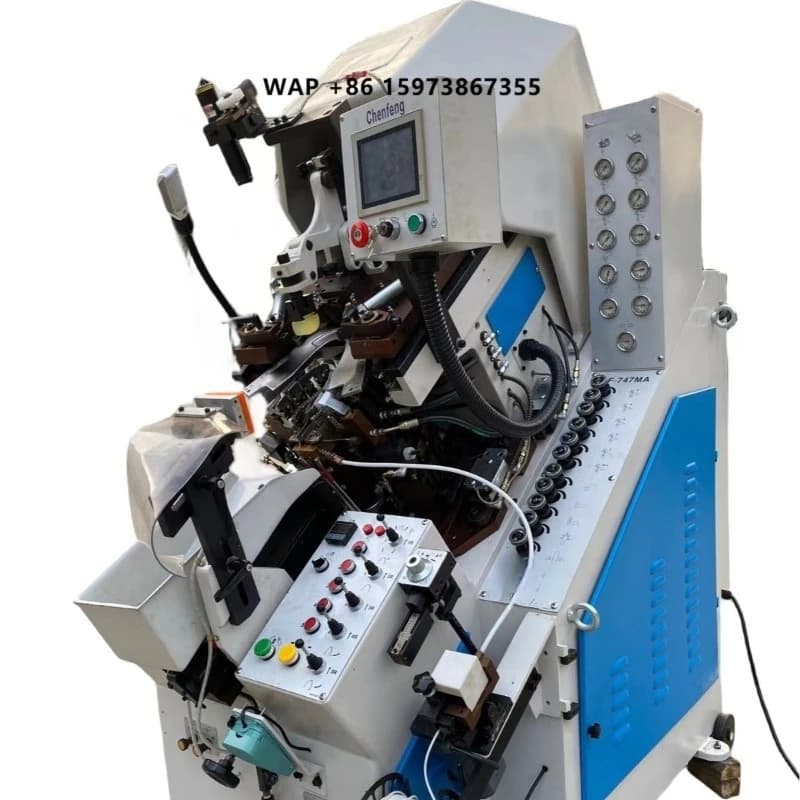 Macchina Automatica CHENFENG per la Cementazione di Tacchi Alti, Controllo Computerizzato, Potenza 3HP, 2000 Paia/8 Ore, Montaggio Punta