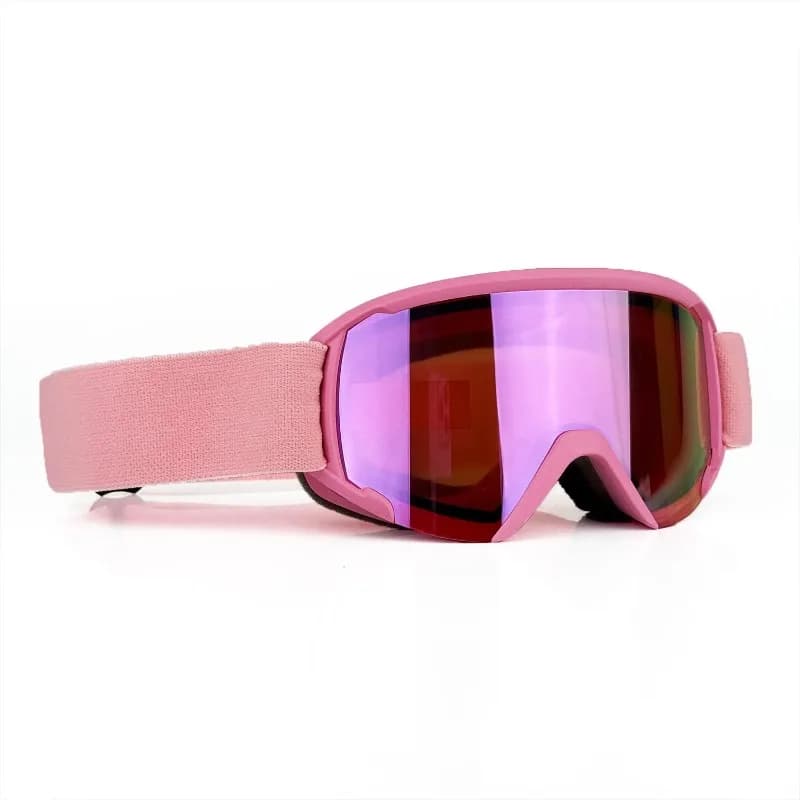 Kids Double Layer Anti-Fog Fully Electroplated Ski Goggles, Wind Resistant UV Protection Eyewear for Outdoor Skiing Sports