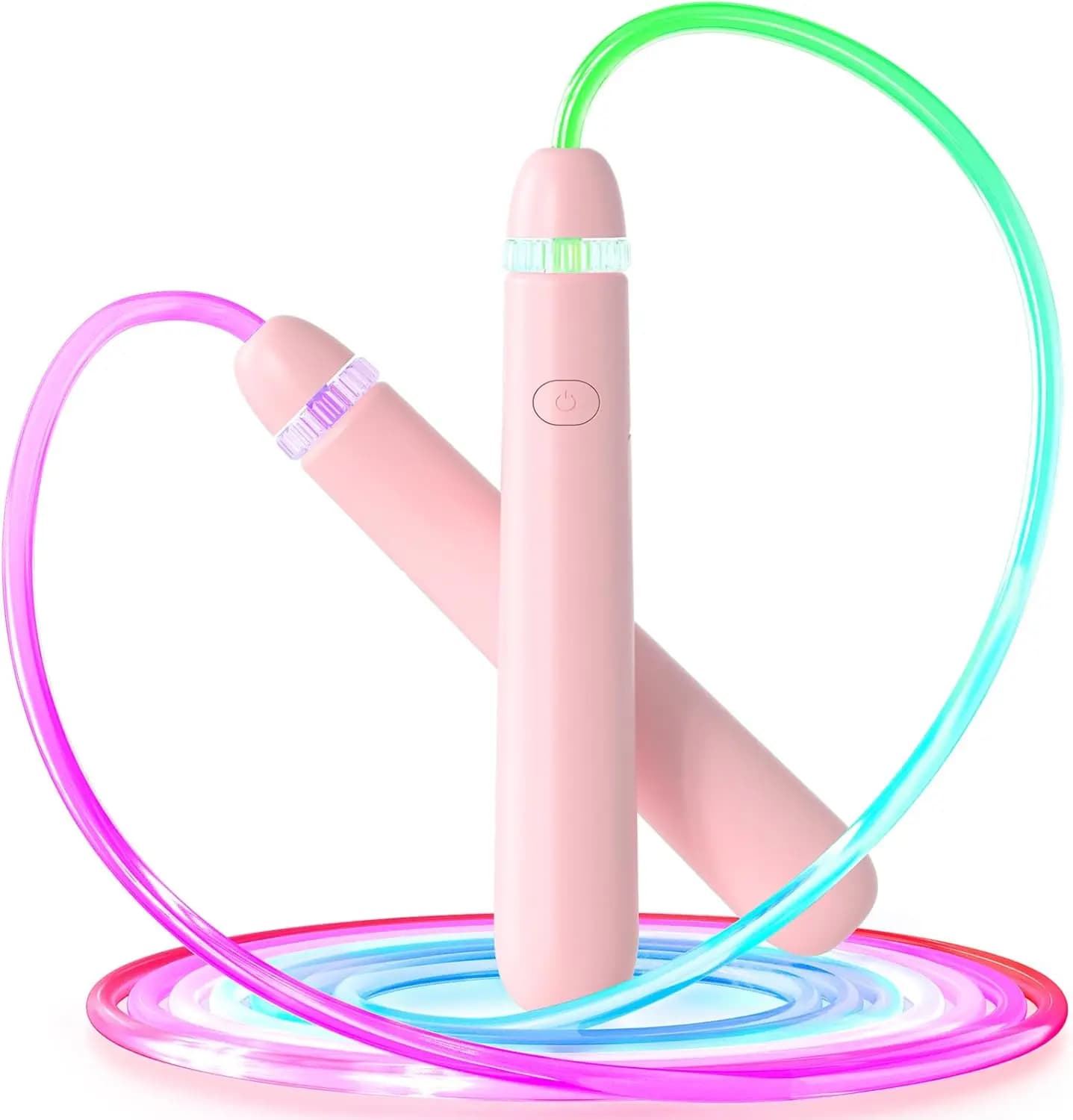 Corda per Saltare LED Luminosa per Bambini e Adulti, Regolabile e Colorata, Divertente Allenamento Fitness