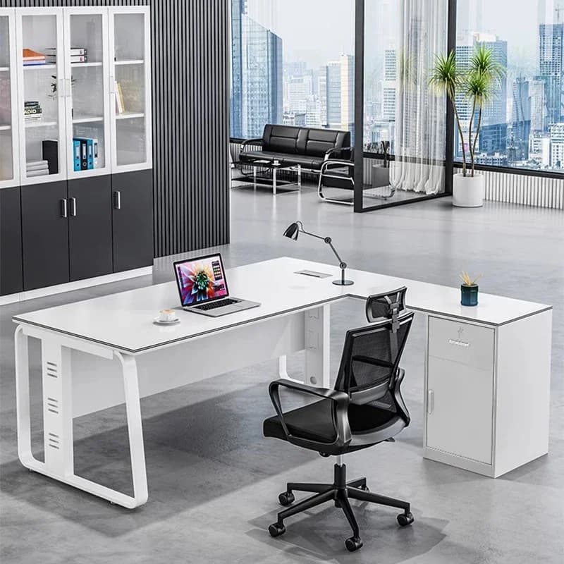 Scrivania da ufficio multifunzionale in legno, moderna scrivania da gioco per computer, decorazione per conferenze, mobili da salotto di lusso Tavolino