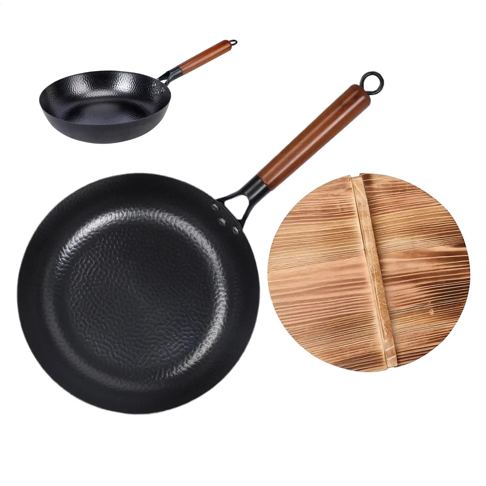 Anti-adhesive pans for Cooking and Frying, Ideal for Home, Kitchen, Restaurant, Interior and Exterior, Picnic and Grilled