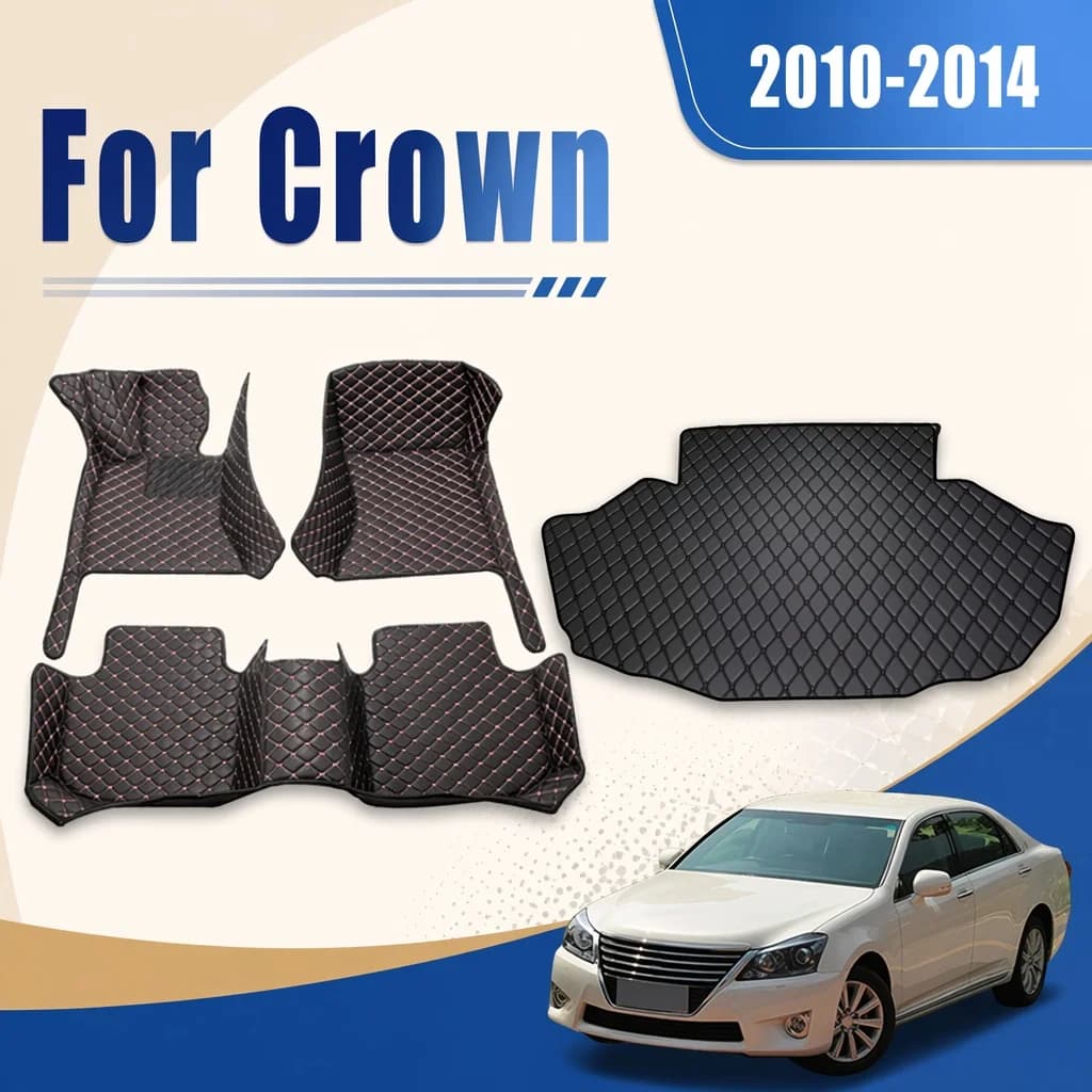 Tappetini per Auto e Tappeti per Bagagliaio per Toyota Crown 2010-2014, Accessori Interni e Ricambi Auto