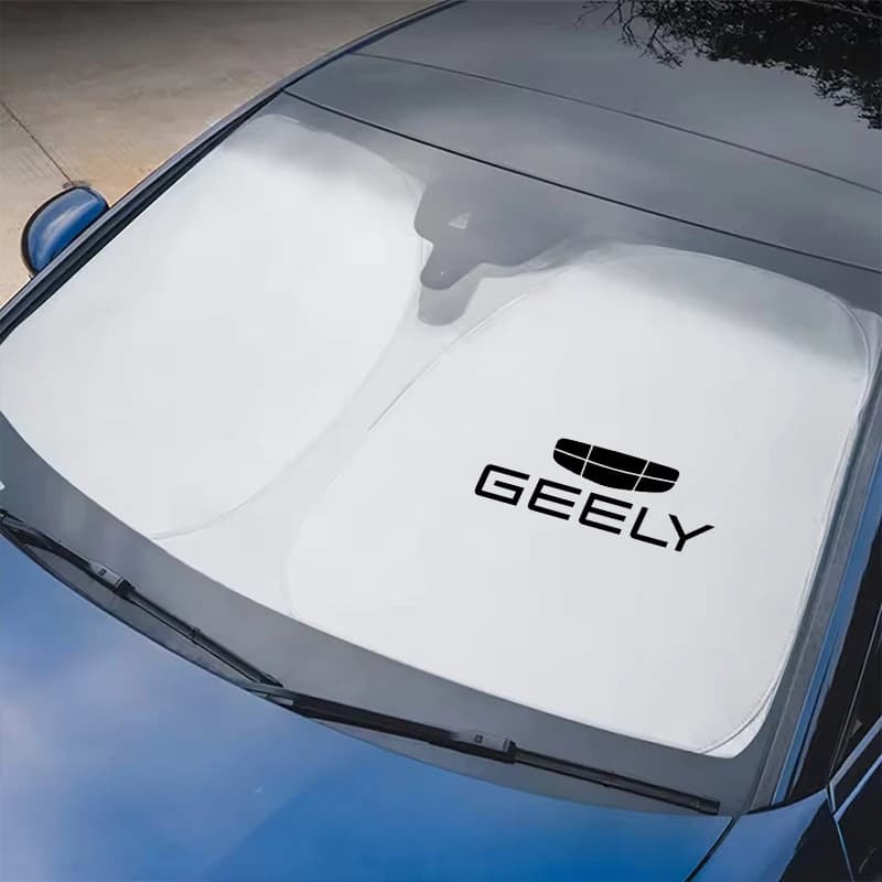 For Geely Geometry C Coolray GX3 Binray LC Panda Emgrand EC7 Tugella Azkarra Atlas 2021 EC8 Car Windshield SunShade Cover Tools