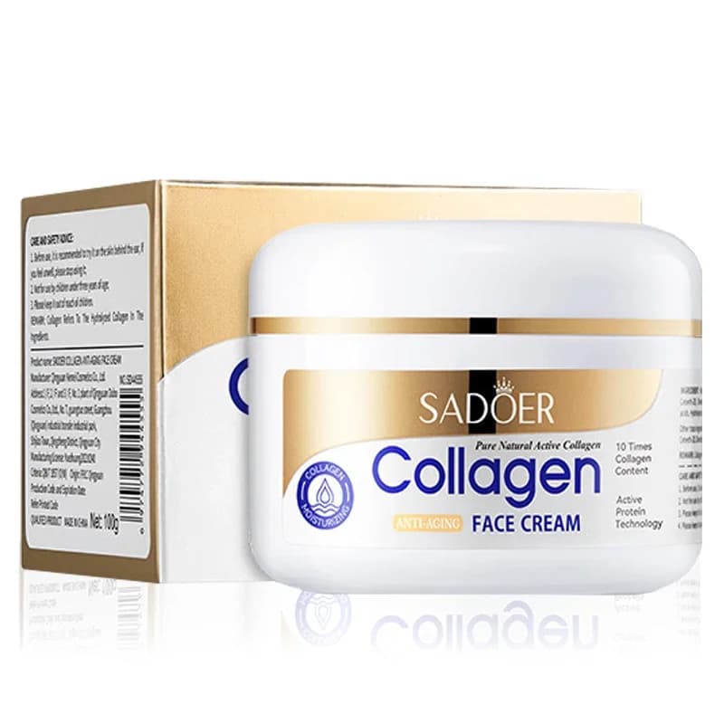 SADOER Collagen Cream For Face Satin Skeleton Hydrating Creams For Face Cream Faical Beauty Face Skin Care Products