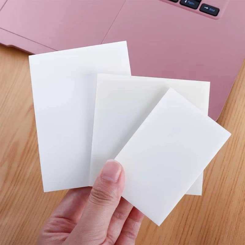 Blocco Adesivo Trasparente da 50-900 Fogli, Blocco Note Adesivo per Planner, Adesivi per Lista delle Cose da Fare Quotidiane, Blocco Memo in PET