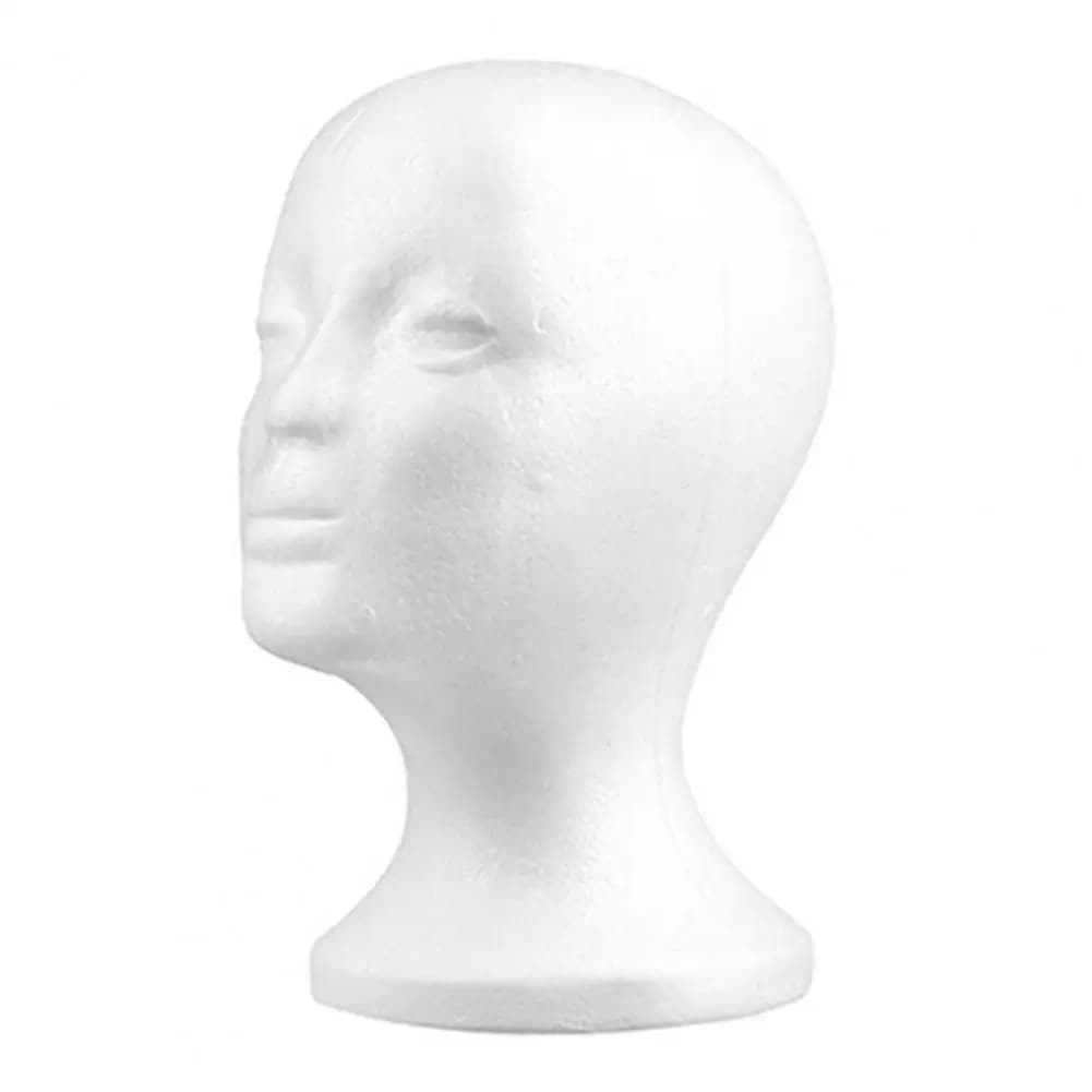 Testa in schiuma di moda modello donna uomo parrucchiere testa di manichino cuffia cappello occhiali gioielli parrucche espositore testa in schiuma