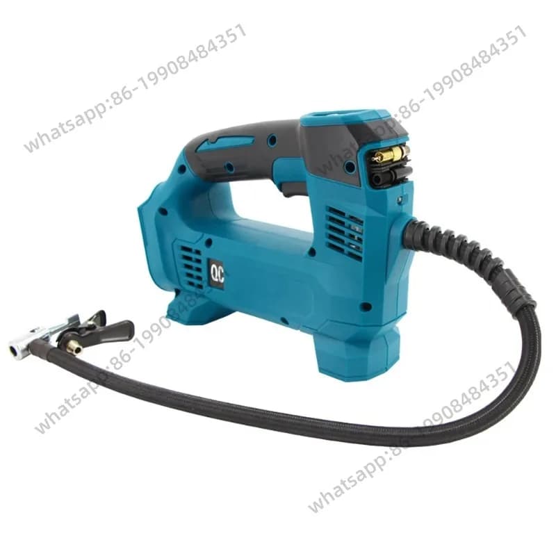 Compressore d'aria elettrico senza fili a batteria al litio, pompa intelligente per pneumatici auto, gonfiatore portatile per pneumatici auto con display digitale
