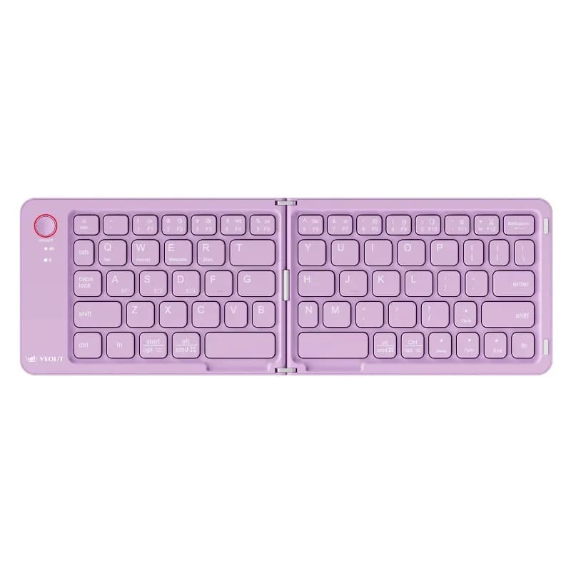 E4 Wireless Folding Keyboard Black White Pink Purple Four Colors Optional Compact Wireless Keyboard for Mobile Devices