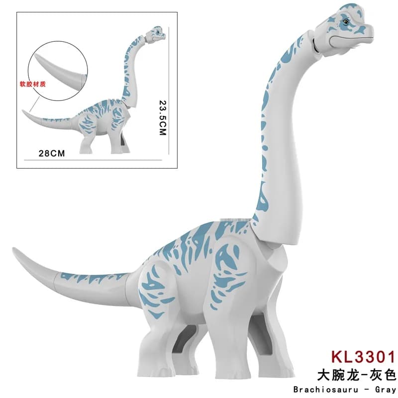 Jurassic World 3 Brutal Raptor Building Blocks Dinosauro Mattoni Tyrannosaurus Indominus I-Rex Assemblare Modello Giocattolo Per I Bambini