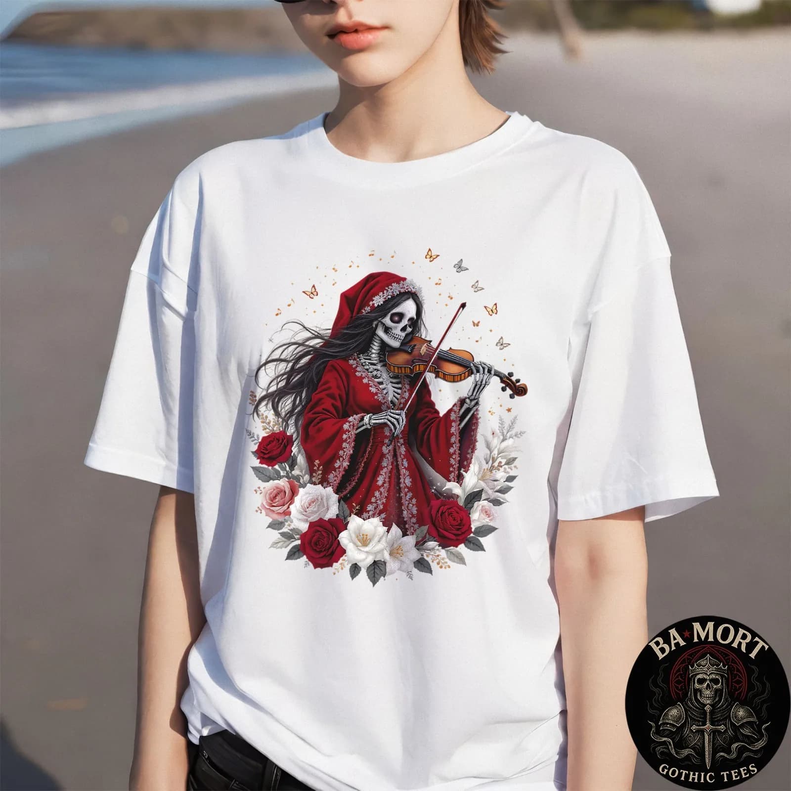 T-shirt Violin Skeleton Girl, abbigliamento, scarpe e accessori | Uomini | Abbigliamento da Uomo | Camicie | T-shirt
