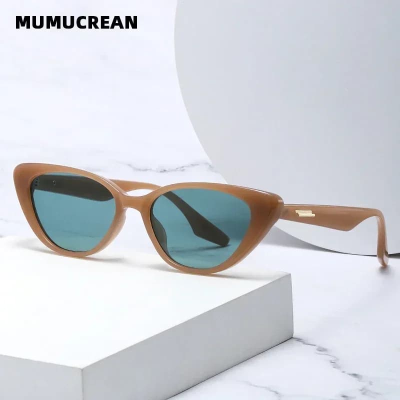 New Small Cat Eye Sunglasses Women Fashion Gradient Shades Outdoor Triangle Female Sun Glasses Party Eyewear AccessUV400