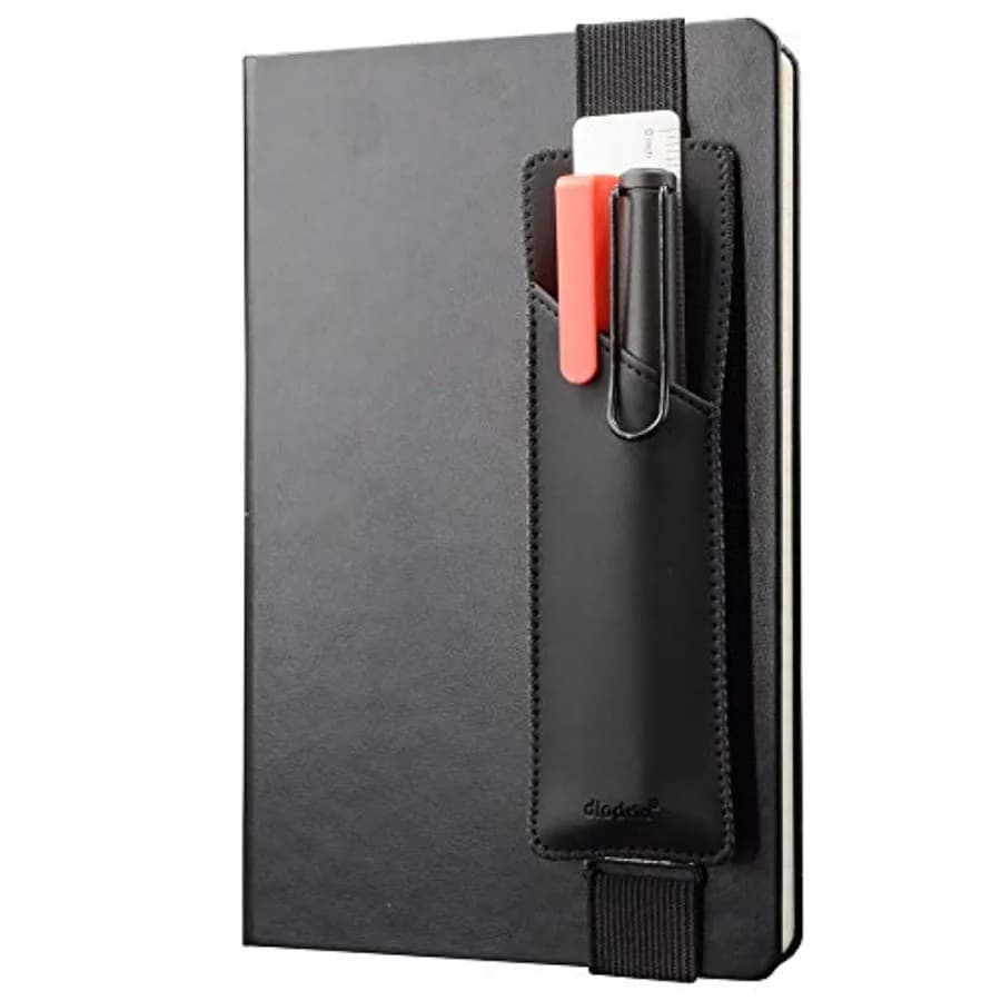 Portapenne elastico regolabile, custodia per matite, astuccio per penne per diari con copertina rigida, quaderni, agende, raccoglitori, compatibile con N
