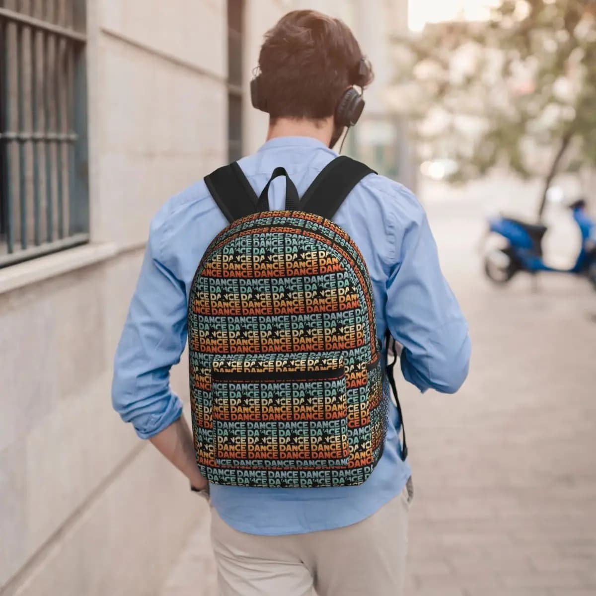 Dance Backpack Student BookBag Children School Bag Computer Shoulder Bags for Men Women