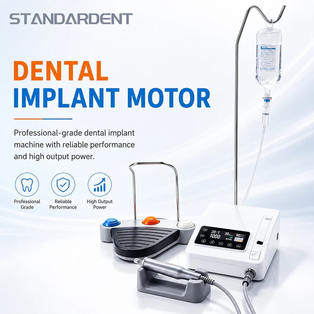 Motore per Impianti Dentali Brushless, Sistema Chirurgico per Impianti, Manipolo Contrangolare 20:1 per Dentisti, Attrezzature e Strumenti