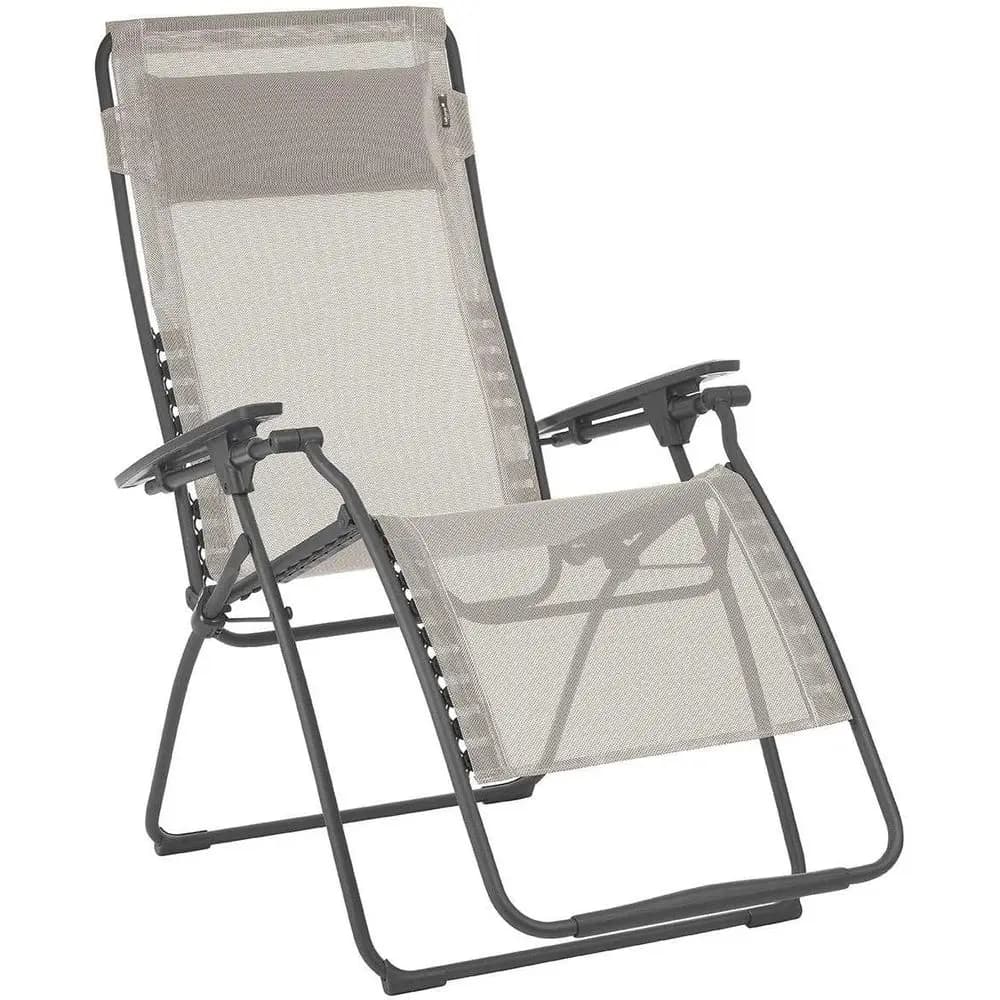 utura XL Zero Gravity Outdoor Steel ed Lawn Recliner Chair with Armrest, Extra Wide Recliner, and Adjustable k Pillow, Seigle
