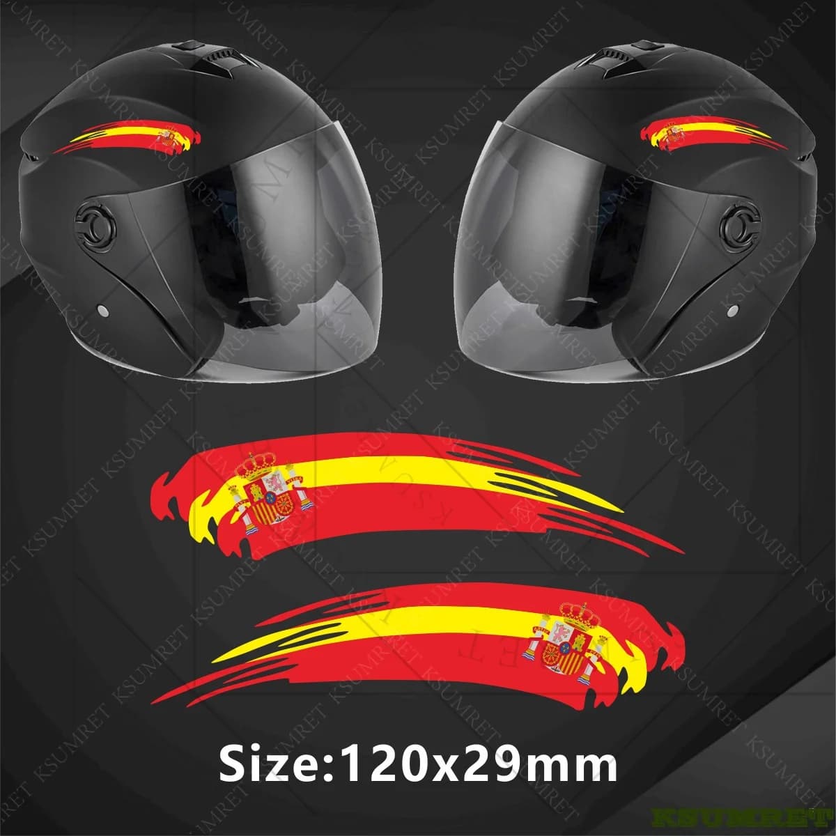 Adesivi Riflettenti per Moto, Decalcomanie per Casco, Logo Serbatoio, Adesivi Bandiera Nazionale per Auto, Bici, Laptop - Per Yamaha, Honda, Suzuki, Kawasaki