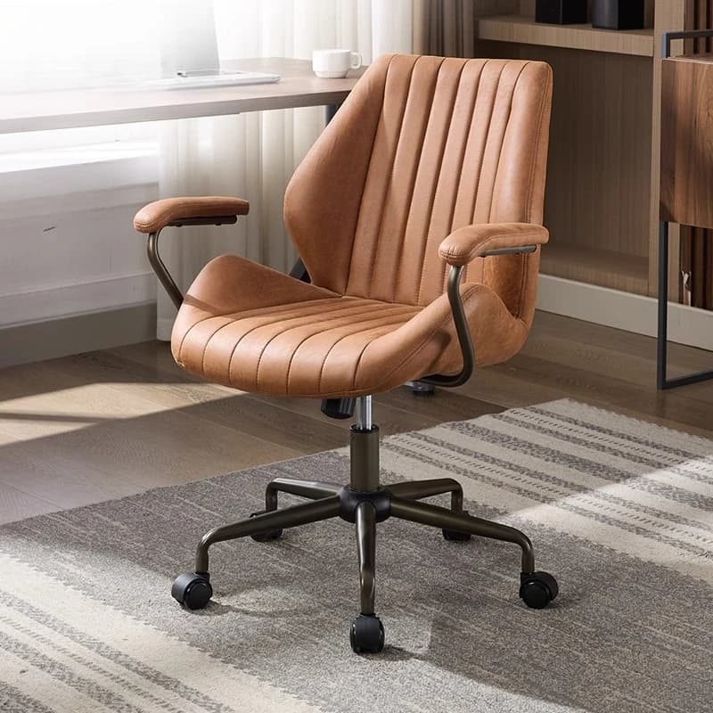 Sedia da ufficio direzionale beige Sedia da ufficio ergonomica da gioco di design inclinabile Sedia da ufficio economica e confortevole Sillas De Oficina