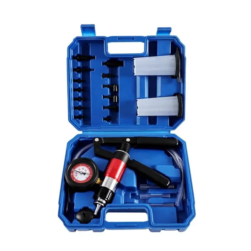 Pompa manuale a vuoto per auto e kit di spurgo freni, pompa manuale positiva e negativa