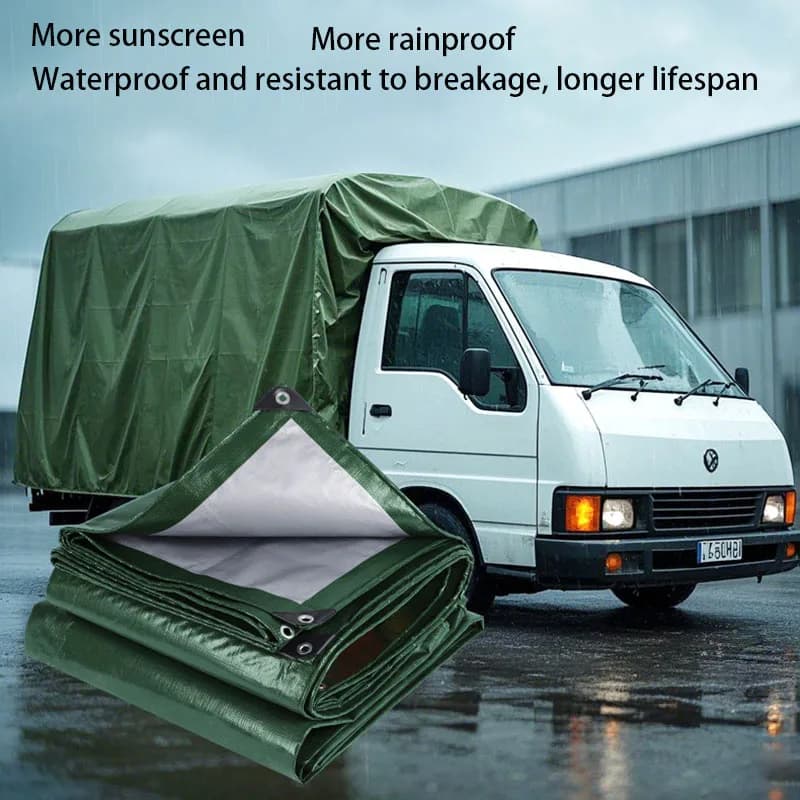 Telo Impermeabile Grande e Resistente 3m x 4m / 3m, Copertura Antipioggia Impermeabile, Telo Parasole Anti-UV, Tenda da Giardino e Cortile
