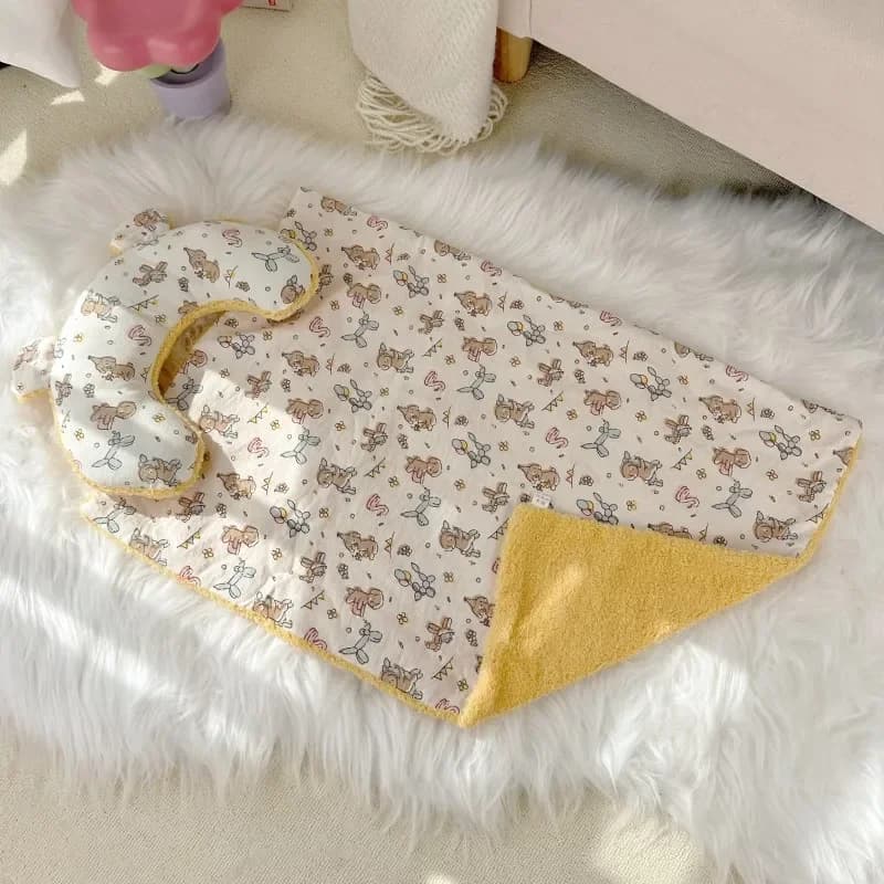 Coperta per cani stampata Coperta per animali domestici Cani caldi e gatti Teddy Lettiera per cani e gatti di piccola e media taglia Cuscino per cani Divano letto