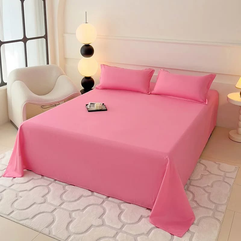 Lenzuola piatte da 10 colori Lenzuolo superiore in tinta unita Lenzuola piatte comode e durevoli per lenzuola piatte di lusso per camera da letto dell'hotel