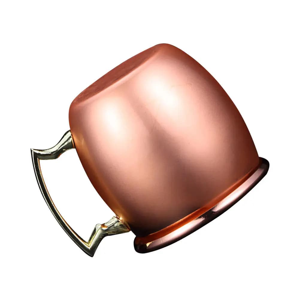 1 mini tazza in acciaio inossidabile con superficie liscia e lucida, base piatta, per cocktail, birra, vino, bevande, bar, feste, tazze, mug
