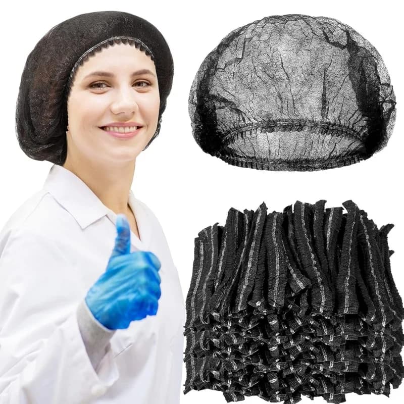 100 Pieces Disposable Headphones for Shower and Bath, Breathable Dust Cover, Shower and Bath Hats, Kitchen Headphones