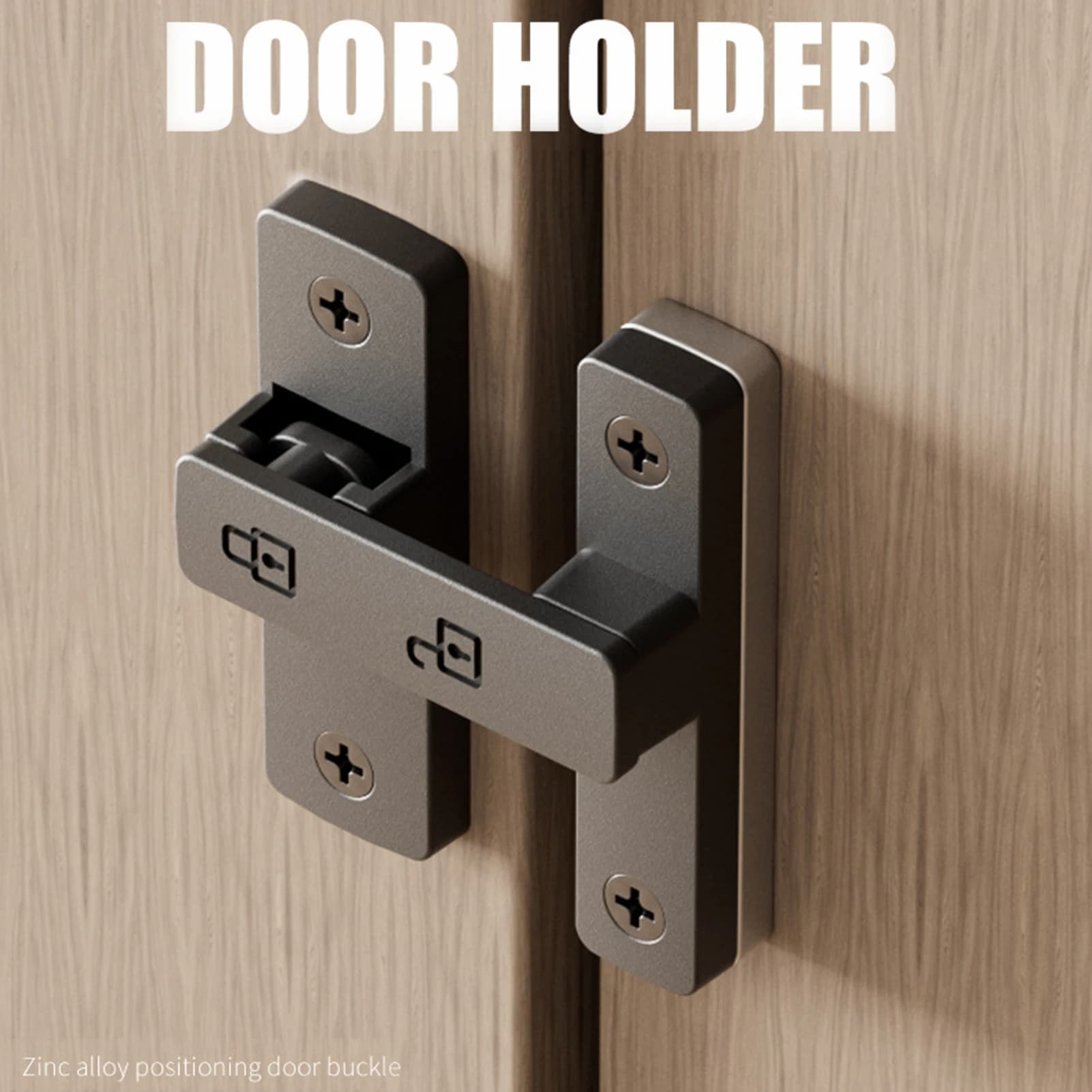 Bulloni per porta senza trapano Chiusura scorrevole Serratura antiscivolo in lega di zinco Puntine di sicurezza per bagno per porte in vetro e legno 7,5 cm