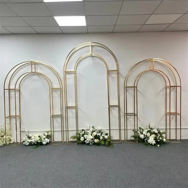 Professional Style Outdoor Metal Garden Trellis Arch Decorative Garden Supplies for Climbing Plants Artificial Design