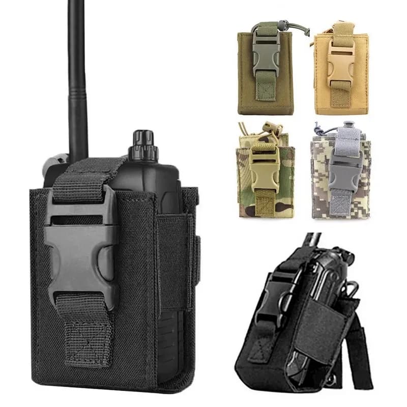 Nuova custodia tattica per radio da caccia porta walkie-talkie borsa da appendere per interfono custodia per riviste in nylon Molle tasca Caza
