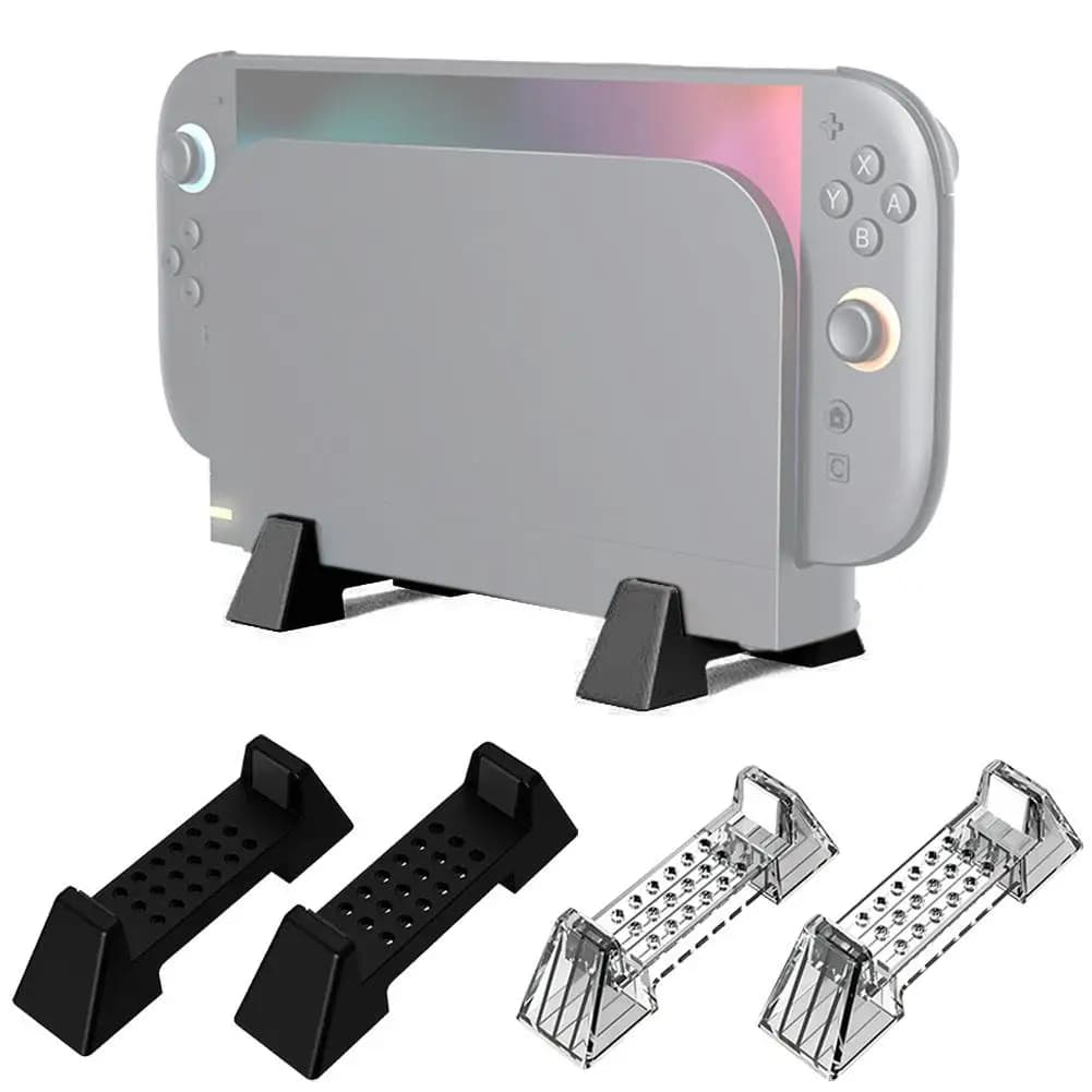 Supporto per console universale per Switch 2 con ventola di raffreddamento, supporto per display da tavolo portatile e accesso al gioco con staffa di dissipazione del calore
