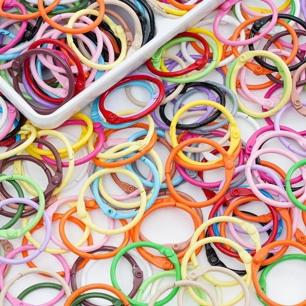 5 pezzi in lega di metallo anello per carta catena per cani gioielli fai da te fibbia connettore chiusura a molla apribile moschettone rotondo portachiavi clip gancio
