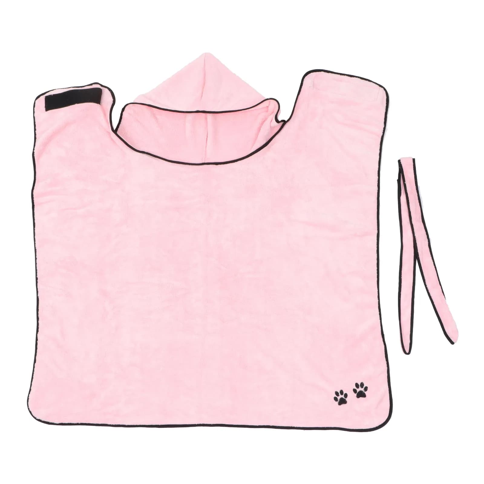 Pet Bathrobe Thickened Coral Fleece Super Absorbent Quick Drying Towel Warm Puppy Bathrobe for Cold Winter Pet Bath Use