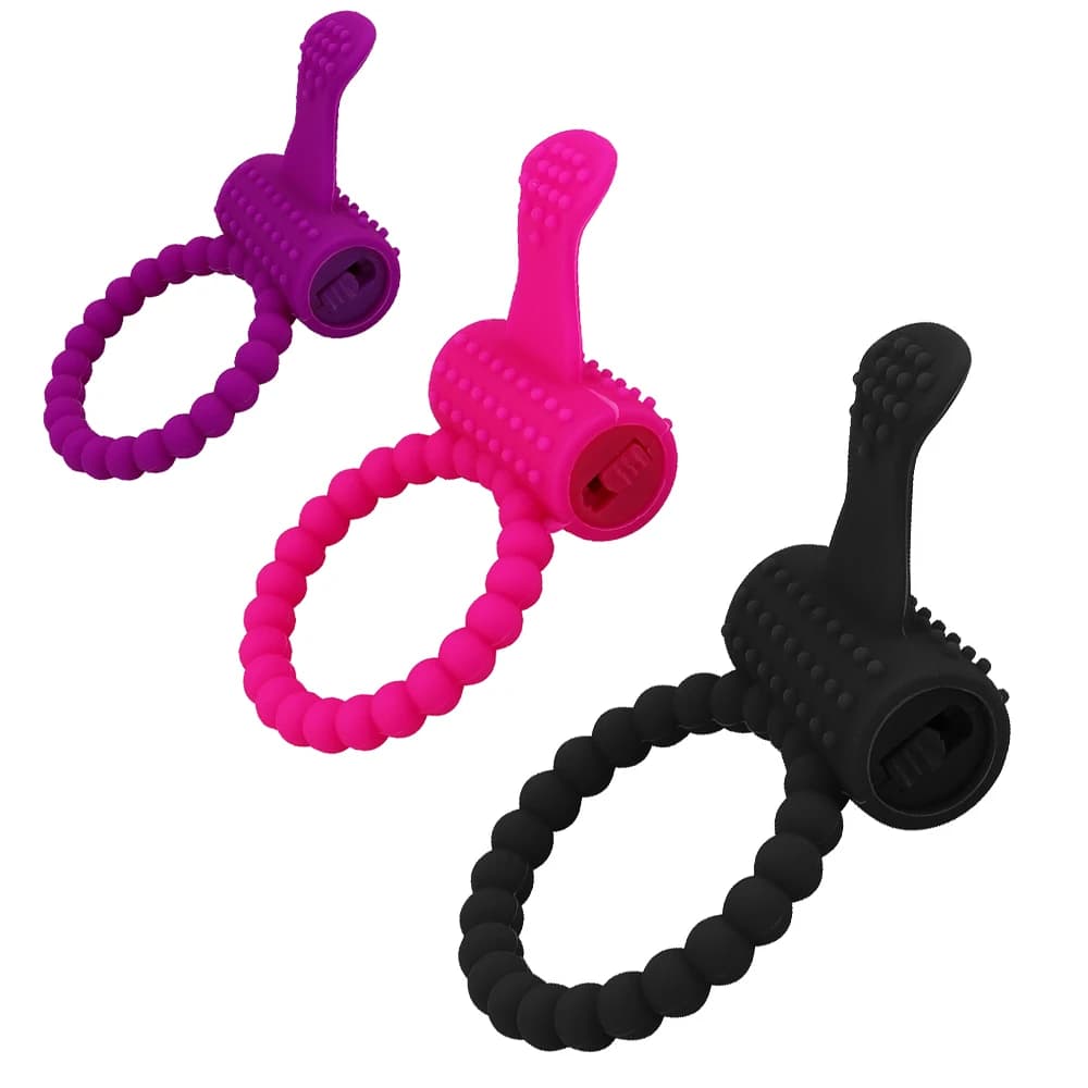Penis Ring Cock Sex Toy Cockring Vibrating Man Ring Vibrator for Couples Women Chastity Cage Masturbator Erotic Adult Supplies
