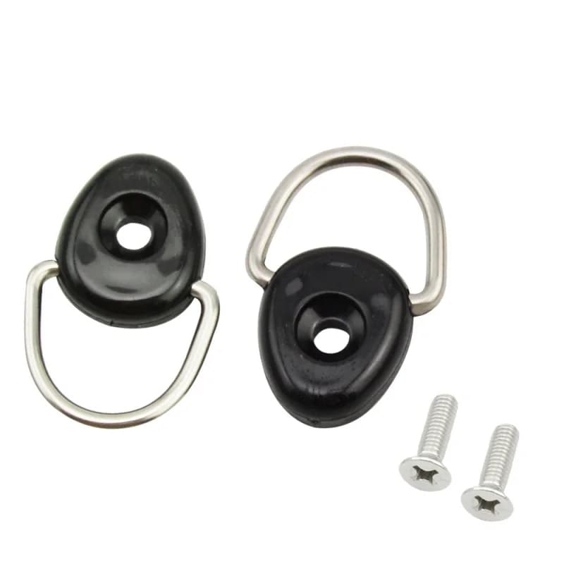 ISURE MARINE Kayak Circolare D-Ring Fibbia Barca da pesca Corda elastica Tirare la fibbia Gancio dello schienale con vite Accessori per barche