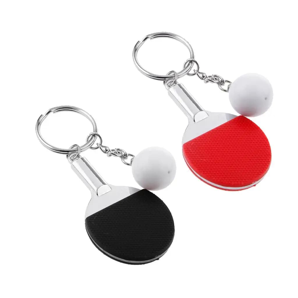 Portachiavi sportivo con ciondolo mazza da paddle per racchetta creativa da ping pong