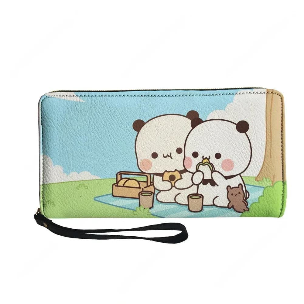 Cartoon Animation B-Bubu Dudu Custom Wallet Purse Mens Womens Zipper Long Wallets Double Print Portable Wallet Gift Bag