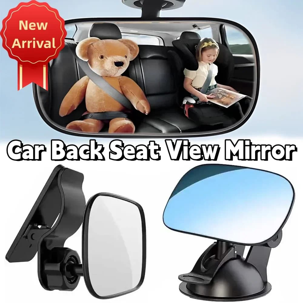 Nuovo 1/2 pezzi Mini seggiolino posteriore per auto di sicurezza Specchietto retrovisore per bambini Specchio convesso posteriore per bambini regolabile per auto Accessori per auto per bambini