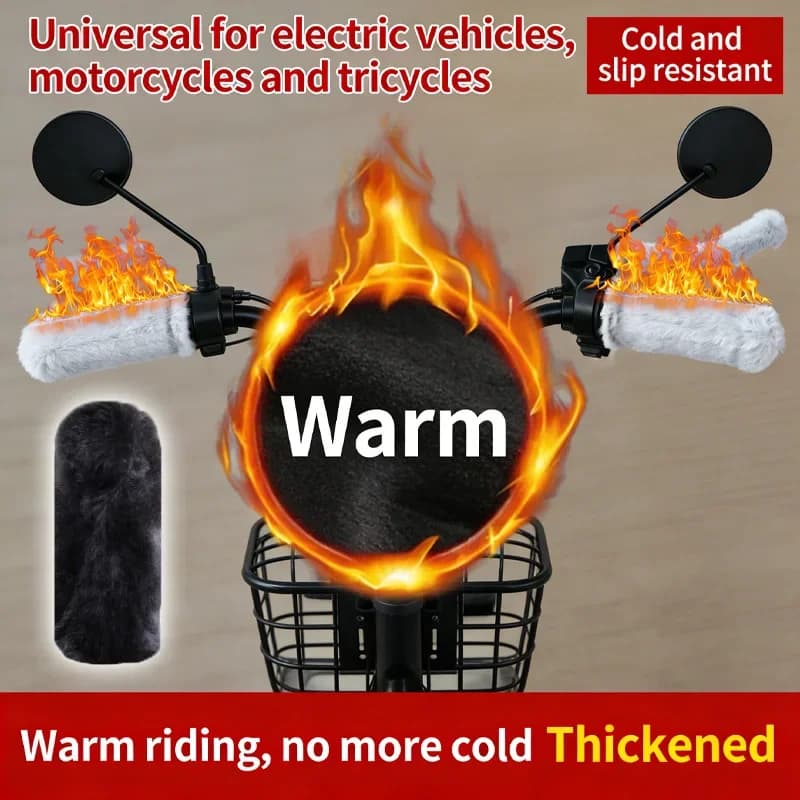 Nuove impugnature per manubrio, guanti invernali per moto, resistenti al freddo, antiscivolo e caldi