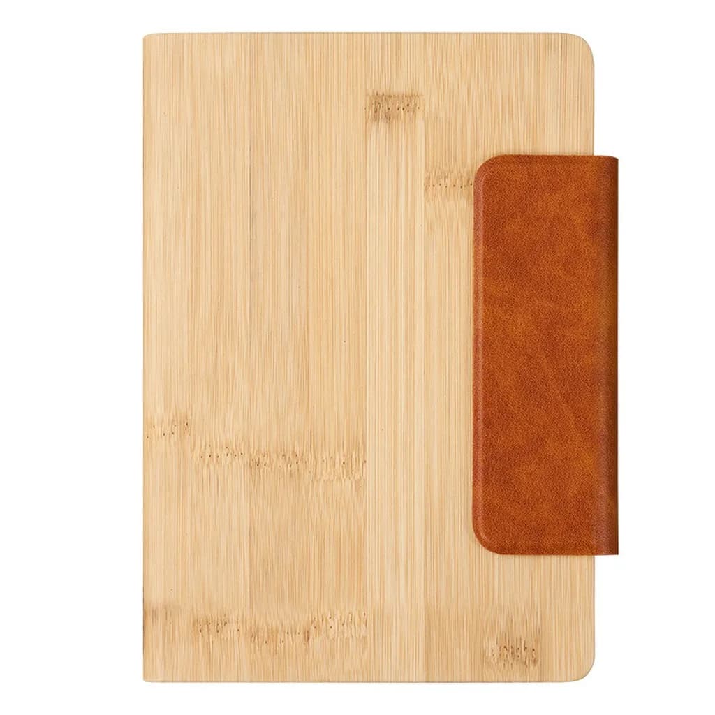 Bamboo Texture Journal Bamboo-Texture A5 Notebook Pu Leather Notebook Waterproof Writing Journal For Daily Journaling Business