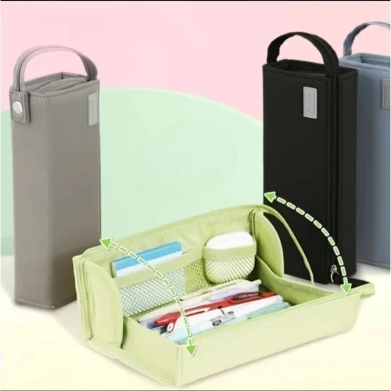 Astuccio Mega! Oltre 20 scomparti e tasche in rete. Rigido Non Flessibile + 90 ° Cerniera. Tutto in uno per scuola/viaggi