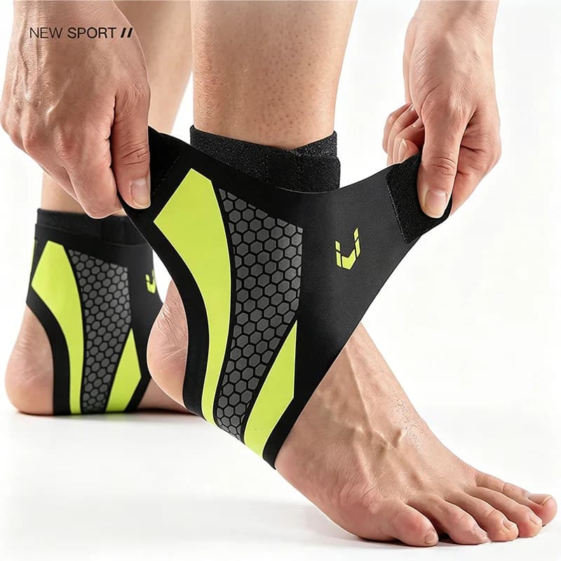 2PCS High Elastic Fitted Ankle Brace, Shock Absorption Pressure Relief for Daily Sports, Anti-Sprain Ankle Protection Sle