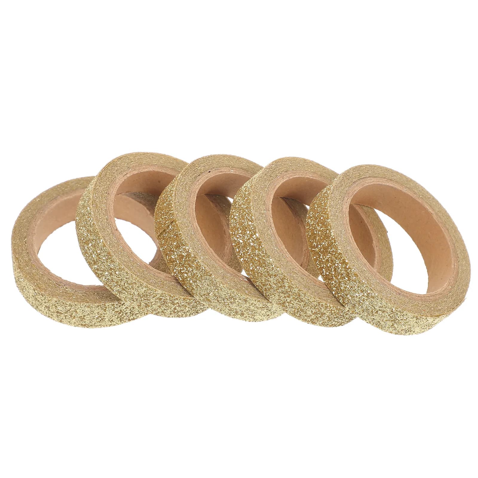 5 Rolls Printed Decoration Color Wash Glitter Tape for Crafts Washi Tapes Journal Classroom