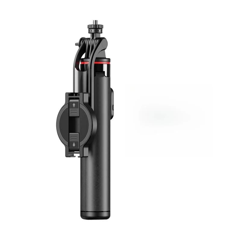 Bastone Selfie Estensibile con Treppiede e Attacco Standard 1/4'' a 360 Gradi ° Supporto Girevole per iPhone e Action Camera con Luce di Riempimento, Portatile per Vlog